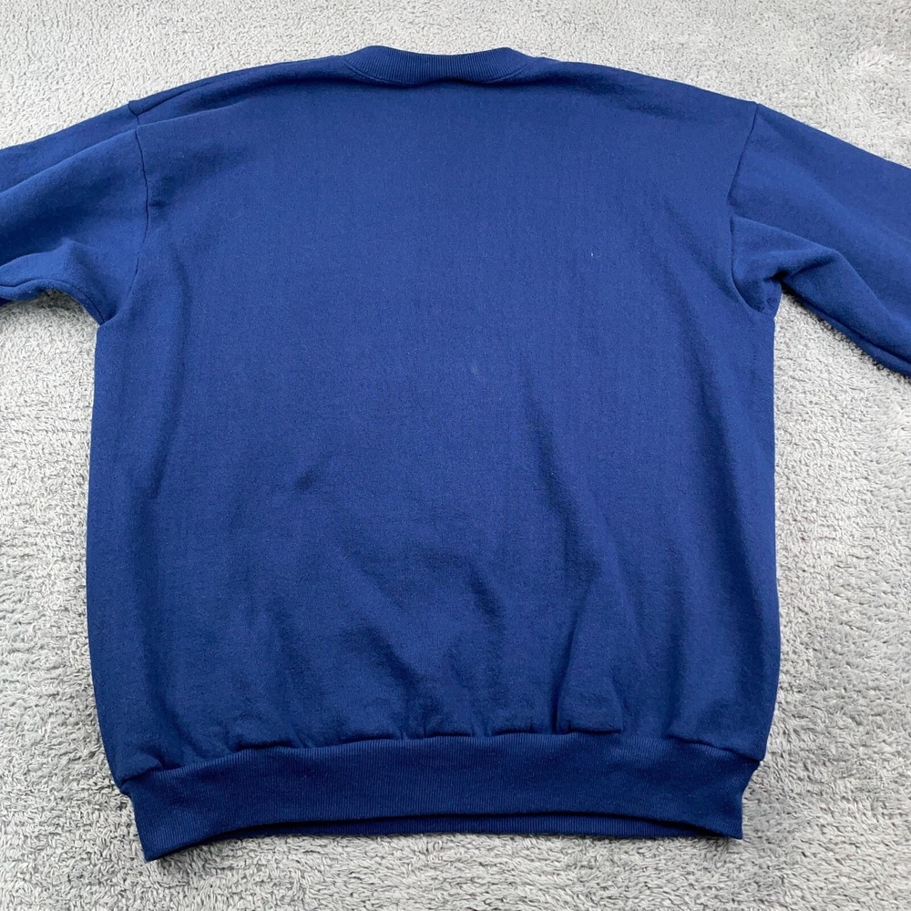 VTG Cleveland Indians Sweatshirt Mens XL Blue Crewneck Chief Wahoo 90s Fleece - Picture 5 of 11